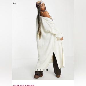 New topshop knitted maxi cardigan